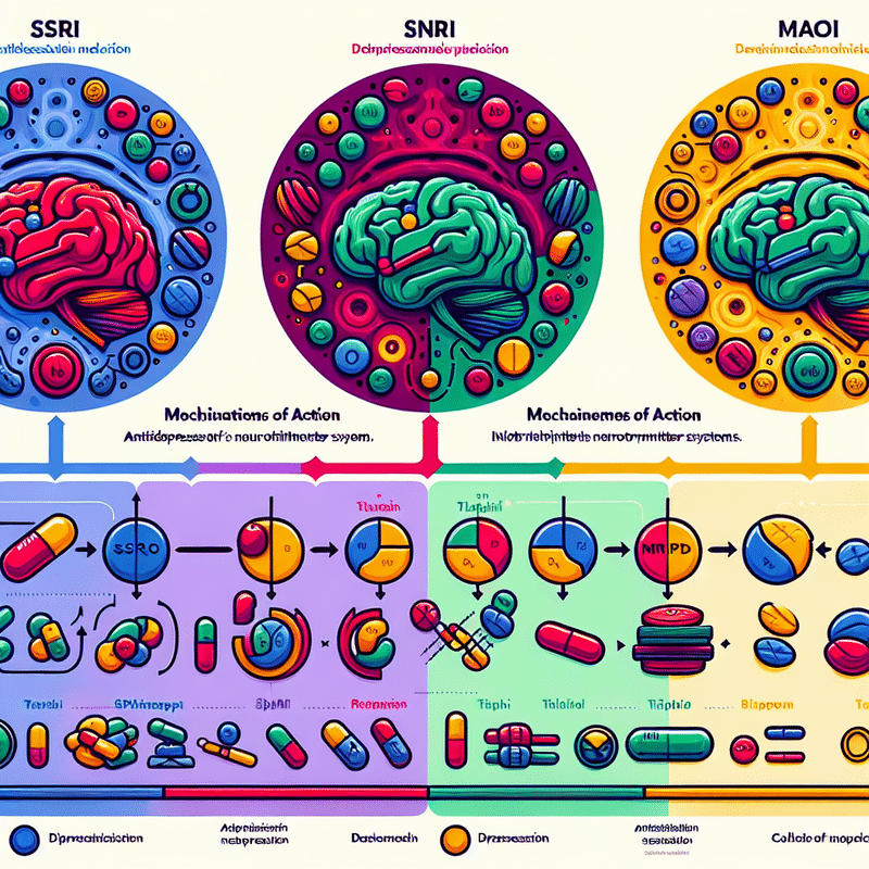 Mechanizmy działania leków na depresję medycyna: porównanie SSRI, SNRI, TLPD i IMAO